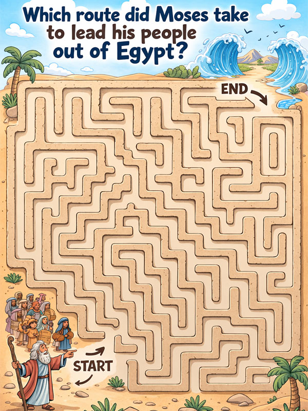Bible Maze for Kids Printable - JWgames